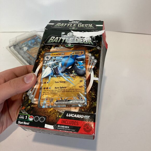 Pokemon TCG ex Battle Deck LUCARIO ex Box 60 Card Deck New Open Box - Picture 8 of 12